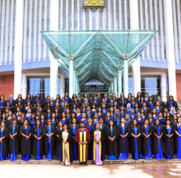 The certificate awarding ceremony of Sethru Ayurvedic Beauty Academy was held at BMICH